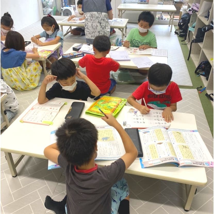 集中して宿題ができる